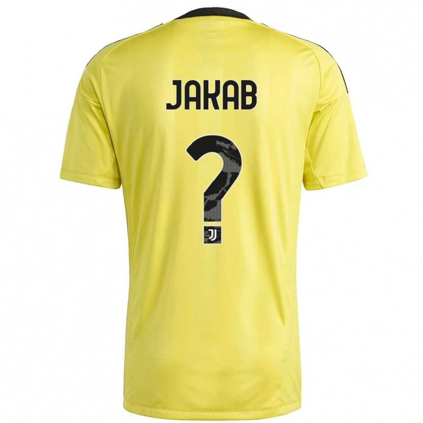 Danxen Herren Mátyás Jakab #0 Trikot Gelb Weiß Torwarttrikot 2025/26 Schweiz