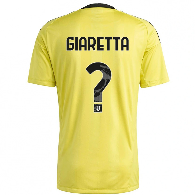 Danxen Herren Emanuele Giaretta #0 Trikot Gelb Weiß Torwarttrikot 2025/26 Schweiz
