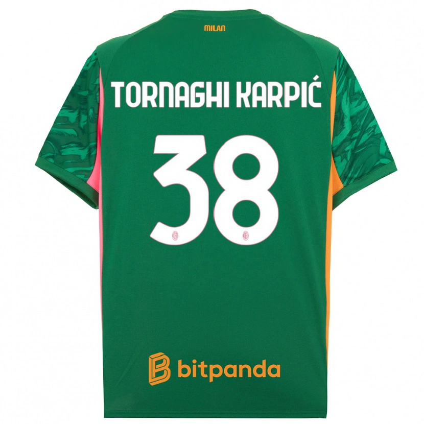 Danxen Herren Lavinia Tornaghi Karpić #38 Trikot Grün Orange Pink Torwarttrikot 2025/26 Schweiz
