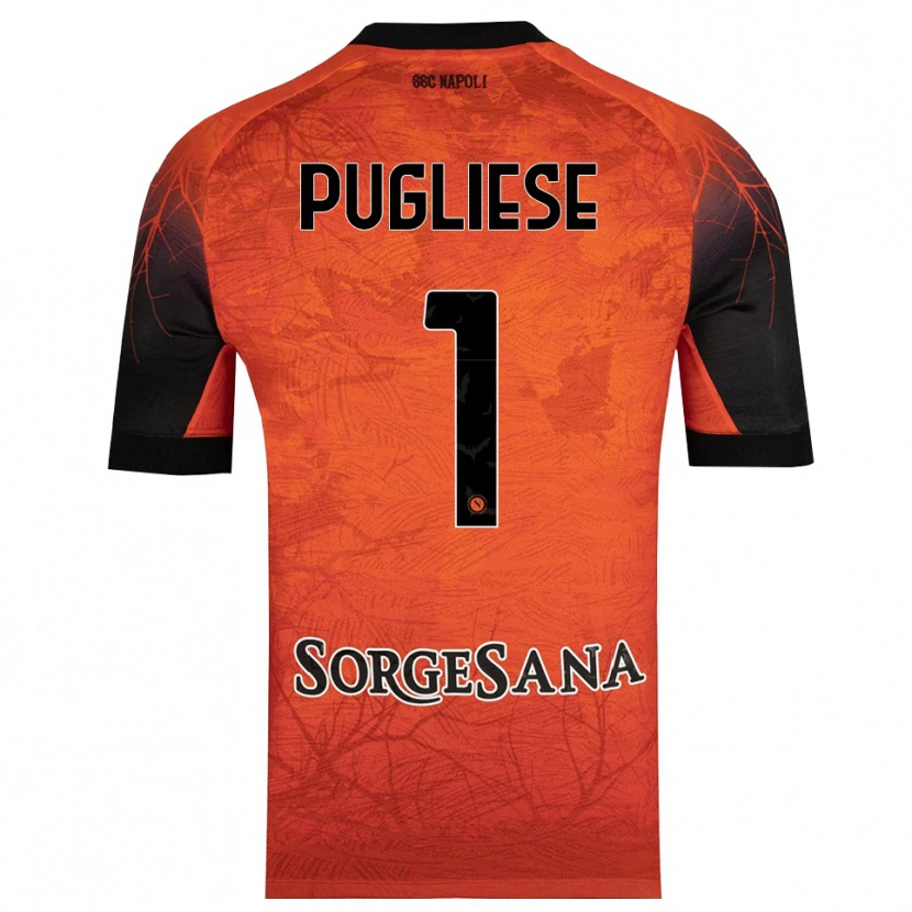 Danxen Herren Claudio Pugliese #1 Trikot Orange Rot Schwarz Torwarttrikot 2025/26 Schweiz