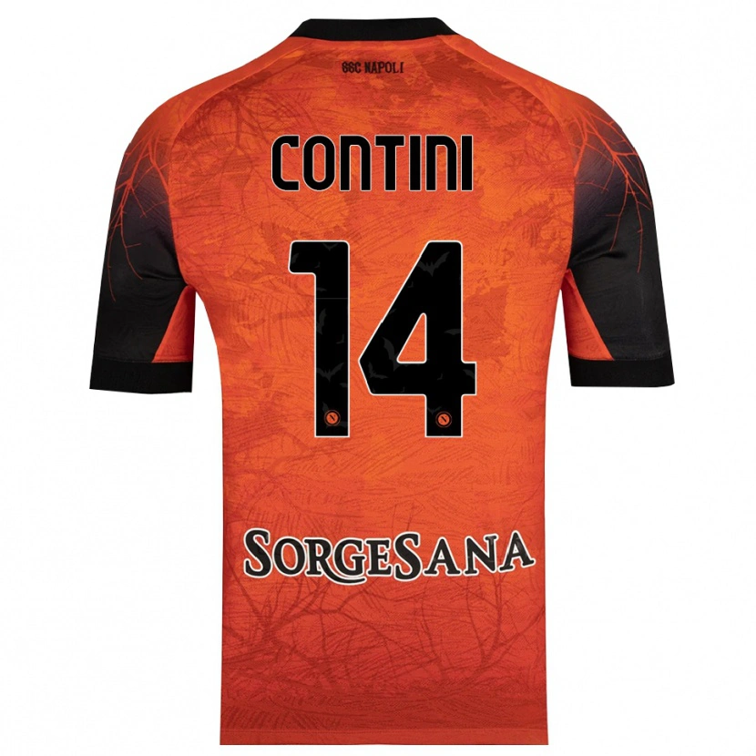 Danxen Herren Nikita Contini #14 Trikot Orange Rot Schwarz Torwarttrikot 2025/26 Schweiz