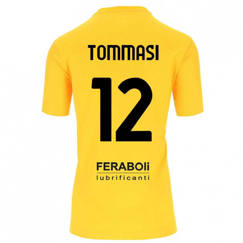 Danxen Herren Francesco Tommasi #12 Trikot Gelb Schwarz Torwarttrikot 2025/26 Schweiz