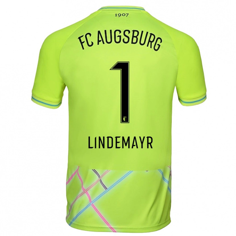 Danxen Herren Lisa Lindemayr #1 Trikot Grün Gelb Schwarz Torwarttrikot 2025/26 Schweiz