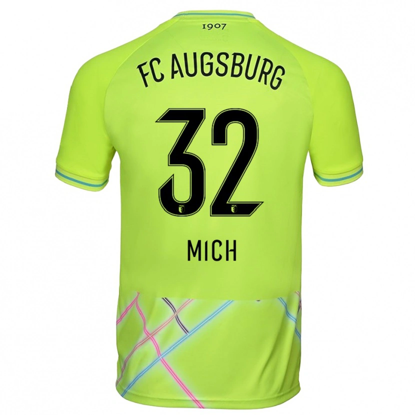 Danxen Herren Fabian Mich #32 Trikot Grün Gelb Schwarz Torwarttrikot 2025/26 Schweiz