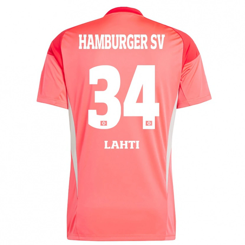Danxen Herren Elias Lahti #34 Trikot Rot Orange Torwarttrikot 2025/26 Schweiz