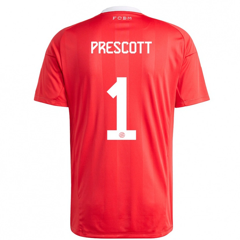 Danxen Herren Leonard Prescott #1 Trikot Rot Weiß Torwarttrikot 2025/26 Schweiz