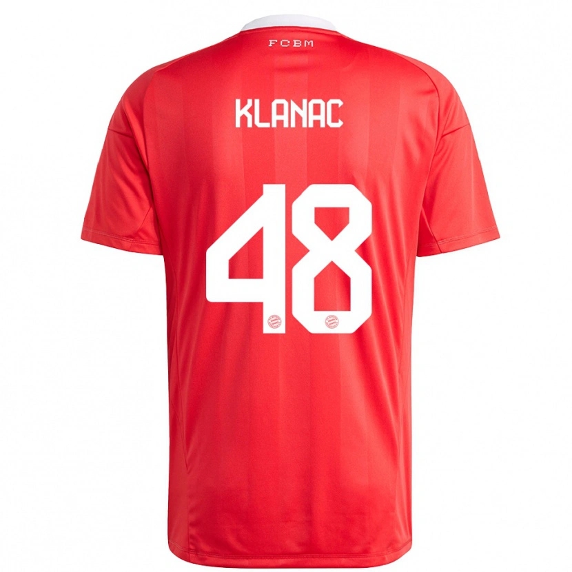 Danxen Herren Leon Klanac #48 Trikot Rot Weiß Torwarttrikot 2025/26 Schweiz