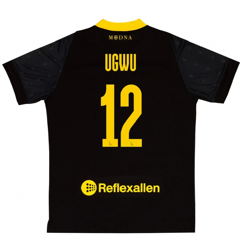 Danxen Herren Ferdinand Ugwu #12 Trikot Schwarz Gelb Torwarttrikot 2025/26 Schweiz