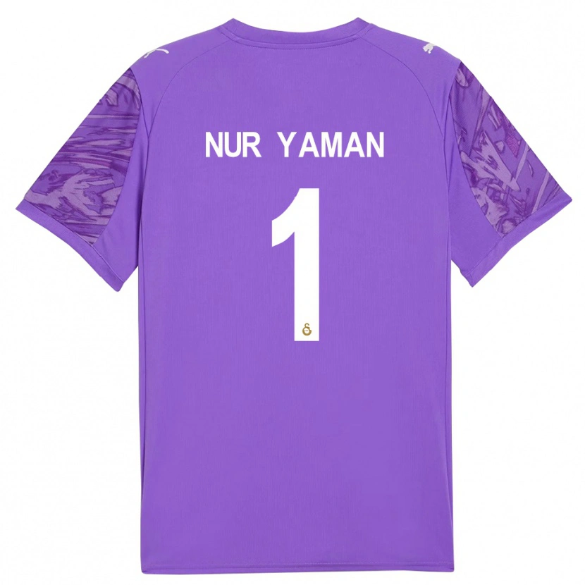 Danxen Herren Gamze Nur Yaman #1 Trikot Lila Weiß Torwarttrikot 2025/26 Schweiz