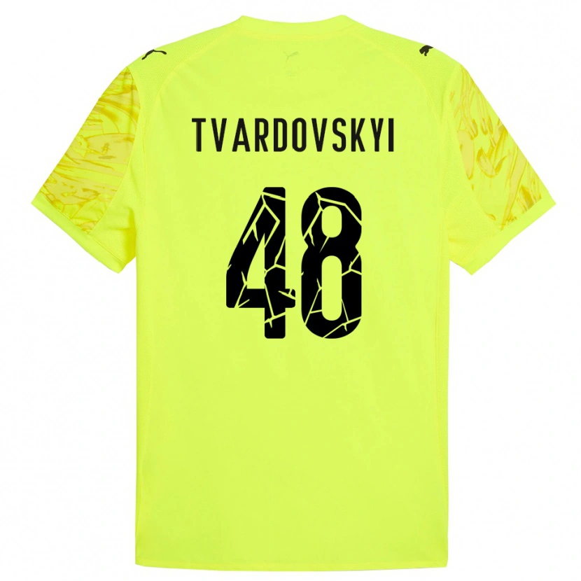 Danxen Herren Denys Tvardovskyi #48 Trikot Grün Gelb Torwarttrikot 2025/26 Schweiz