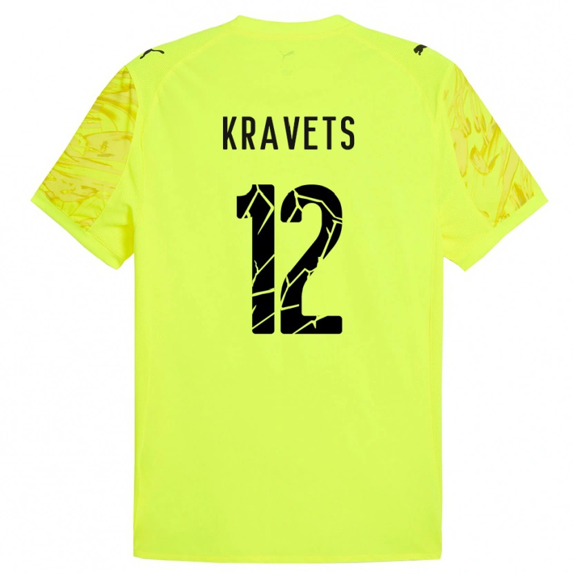 Danxen Herren Vladyslav Kravets #12 Trikot Grün Gelb Torwarttrikot 2025/26 Schweiz
