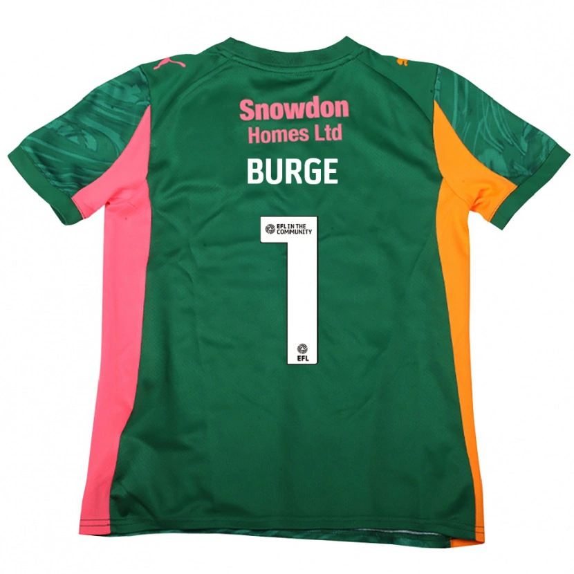 Danxen Damen Lee Burge #1 Trikot Dunkelgrün Rosa Torwarttrikot 2025/26 Schweiz
