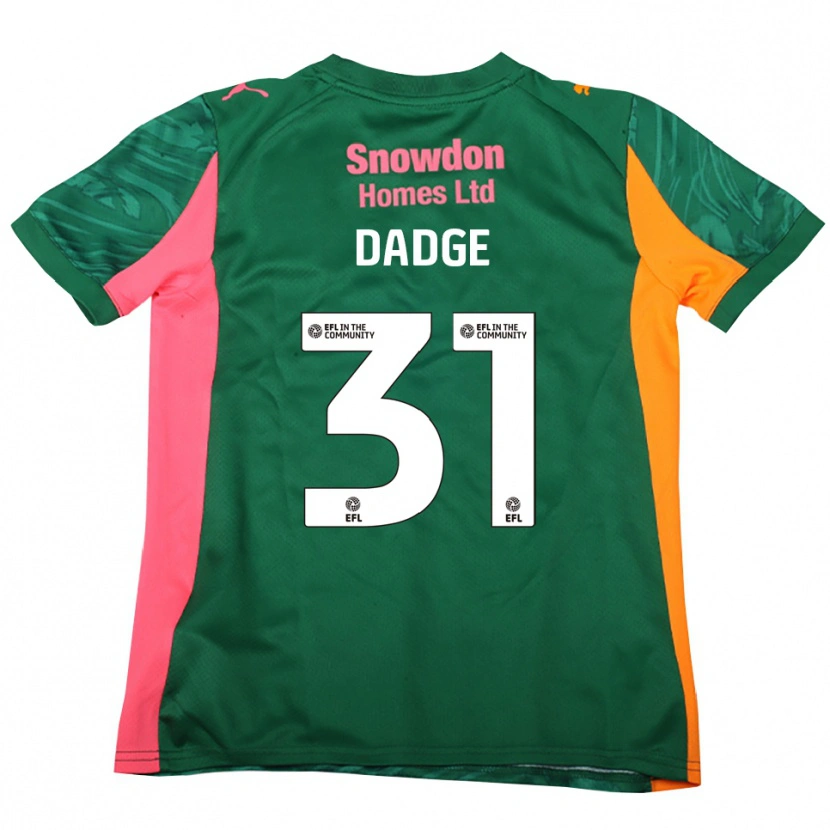 Danxen Damen James Dadge #31 Trikot Dunkelgrün Rosa Torwarttrikot 2025/26 Schweiz