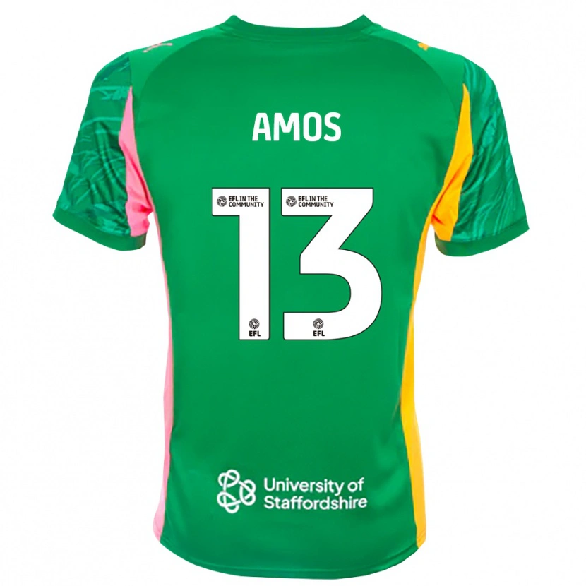 Danxen Damen Ben Amos #13 Trikot Grün Rosa Orange Torwarttrikot 2025/26 Schweiz