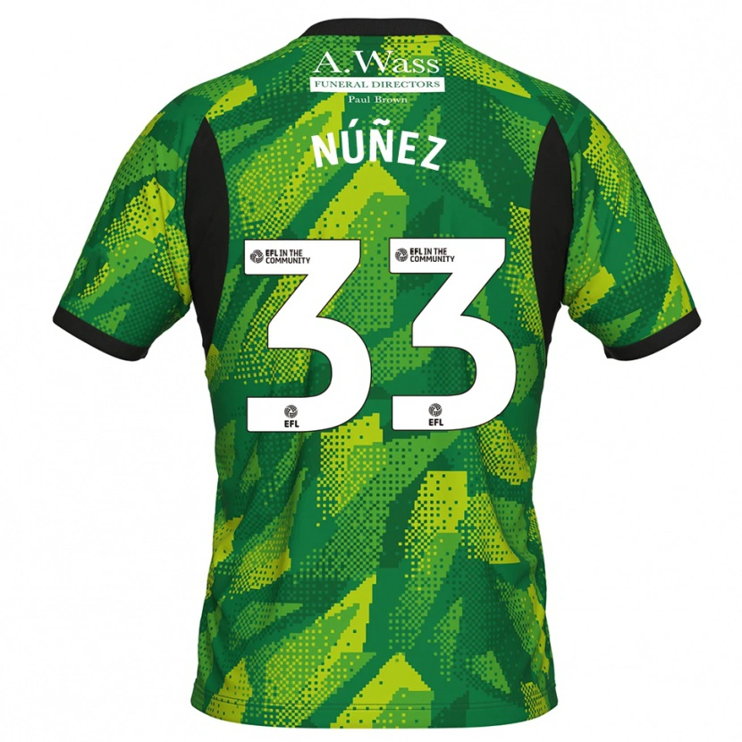 Danxen Damen Anthony Núñez #33 Trikot Grün Schwarz Torwarttrikot 2025/26 Schweiz