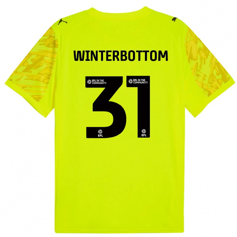 Danxen Damen Ben Winterbottom #31 Trikot Gelb Schwarz Torwarttrikot 2025/26 Schweiz
