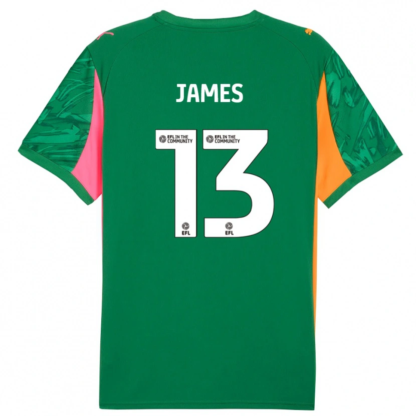Danxen Damen Dominic James #13 Trikot Grün Rosa Orange Torwarttrikot 2025/26 Schweiz
