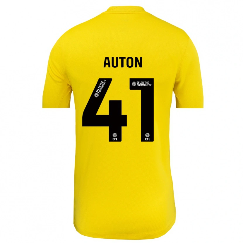 Danxen Damen Sebastian Auton #41 Trikot Gelb Schwarz Torwarttrikot 2025/26 Schweiz