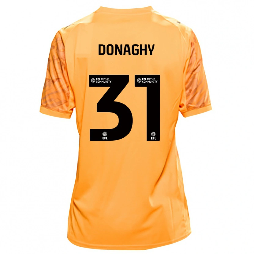 Danxen Damen Tom Donaghy #31 Trikot Orange Schwarz Torwarttrikot 2025/26 Schweiz