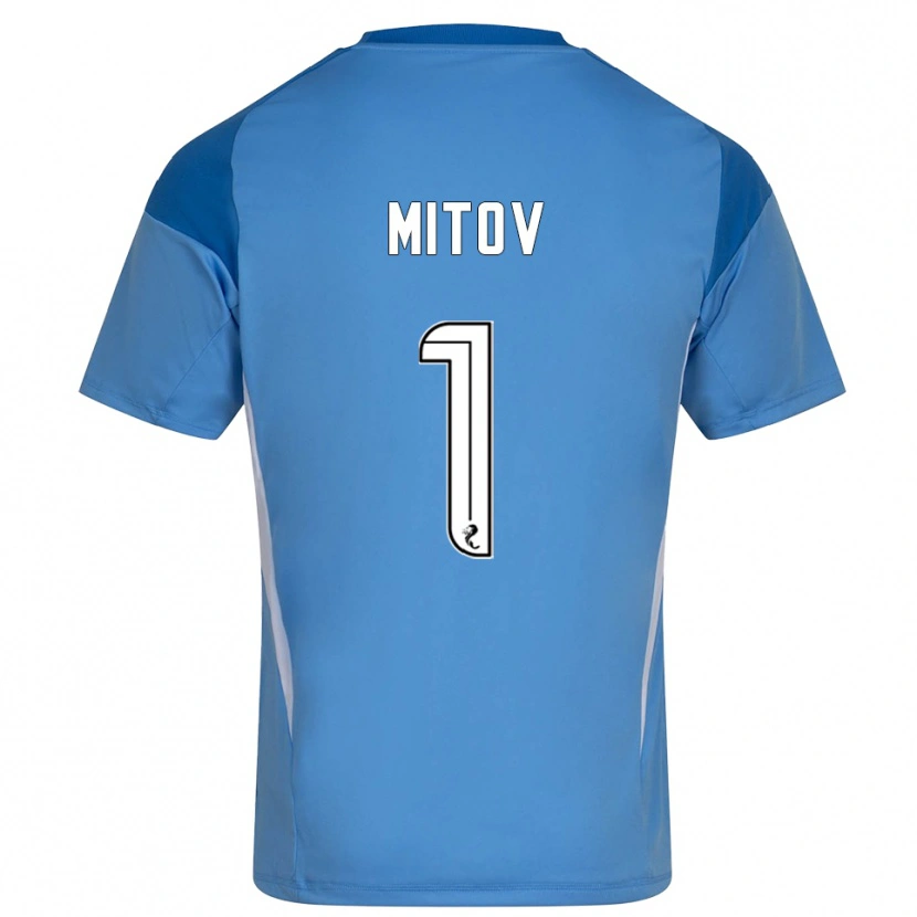 Danxen Damen Dimitar Mitov #1 Trikot Blau Weiß Torwarttrikot 2025/26 Schweiz