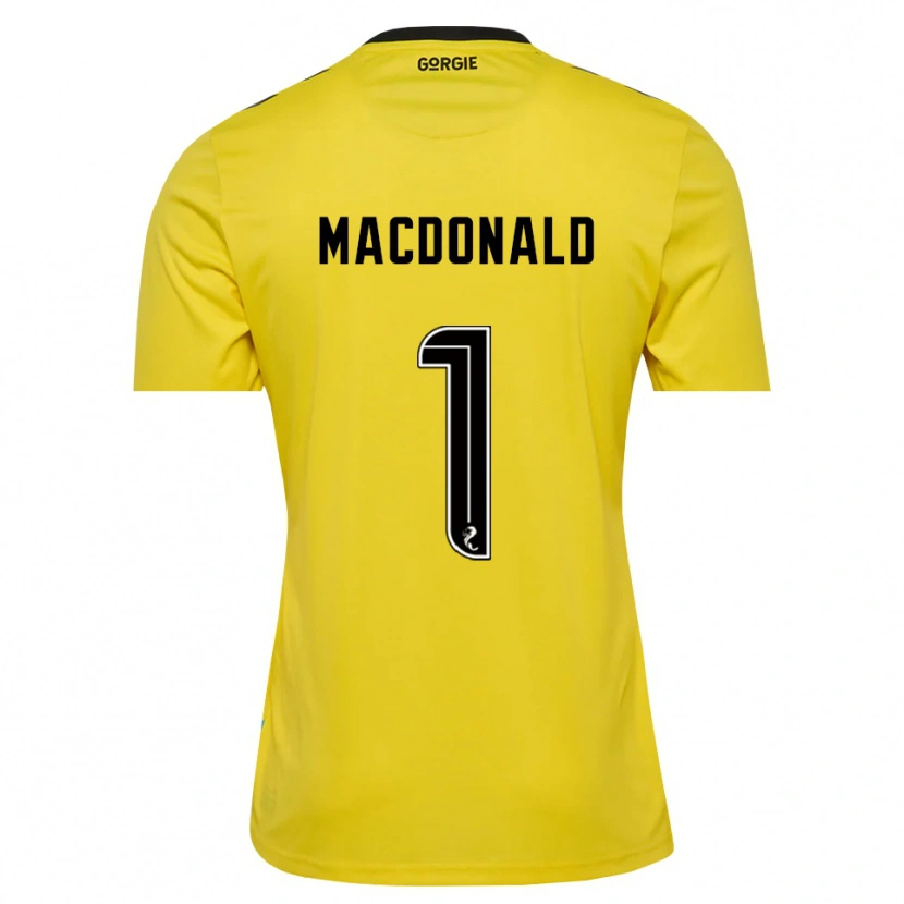 Danxen Damen Jamie MacDonald #1 Trikot Gelb Rot Schwarz Torwarttrikot 2025/26 Schweiz
