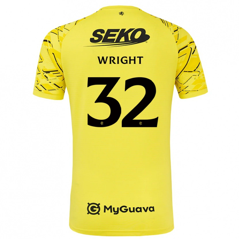 Danxen Damen Kieran Wright #32 Trikot Gelb Schwarz Torwarttrikot 2025/26 Schweiz