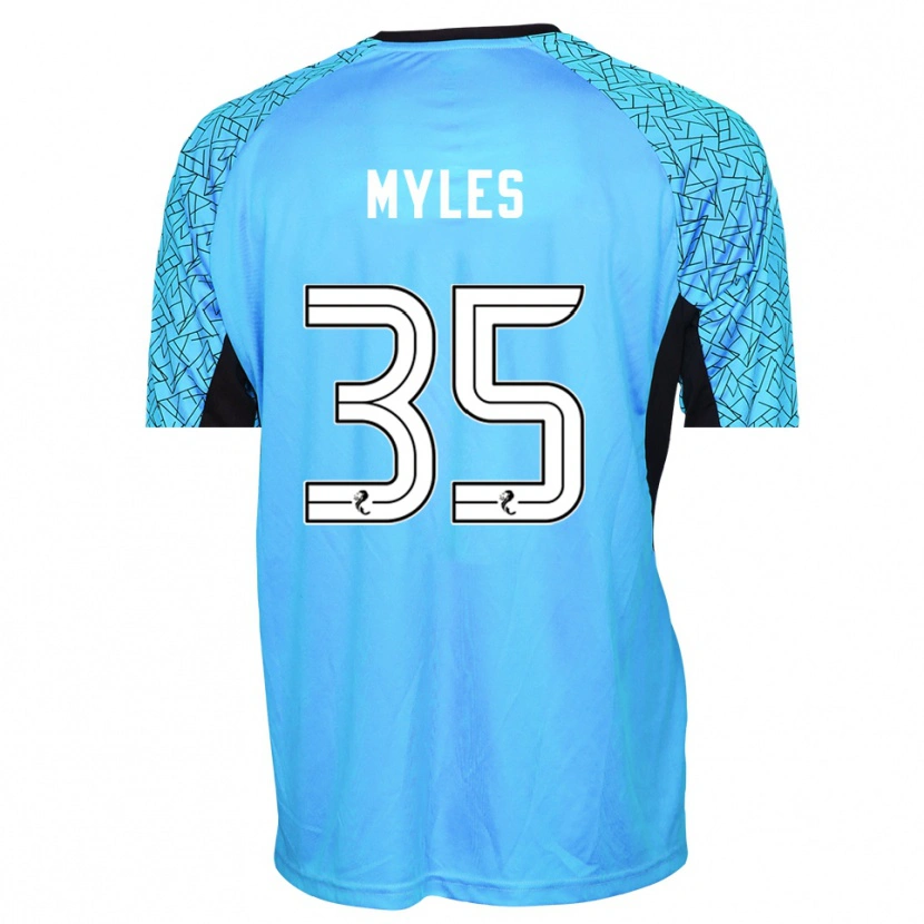 Danxen Damen Evan Myles #35 Trikot Blau Schwarz Torwarttrikot 2025/26 Schweiz