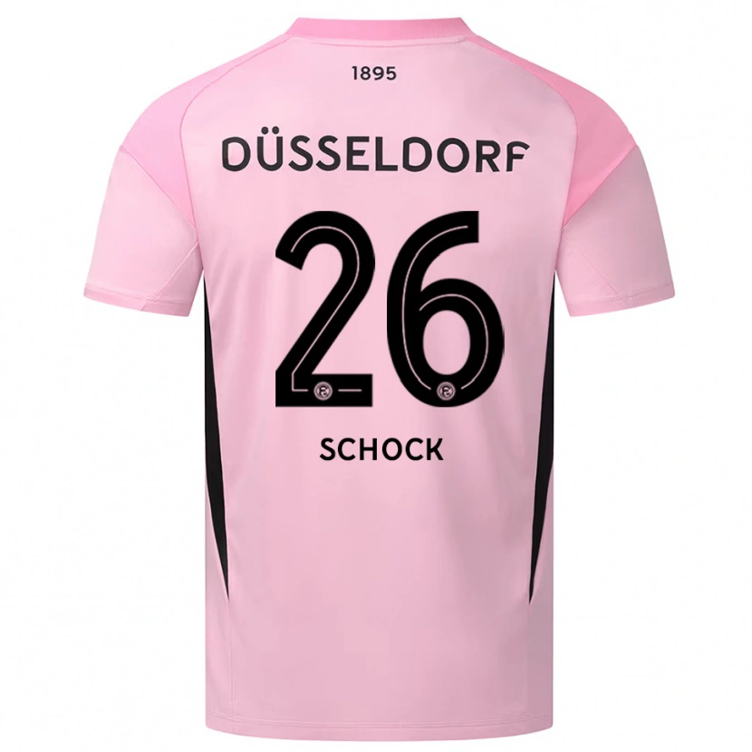 Danxen Damen Florian Schock #26 Trikot Rosa Schwarz Torwarttrikot 2025/26 Schweiz