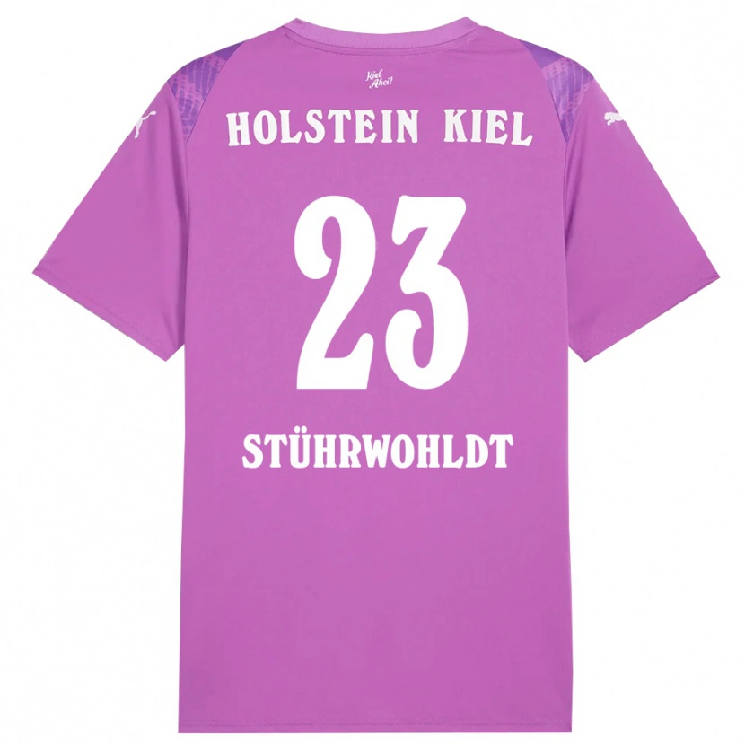 Danxen Damen Timon Stührwohldt #23 Trikot Lila Weiß Torwarttrikot 2025/26 Schweiz