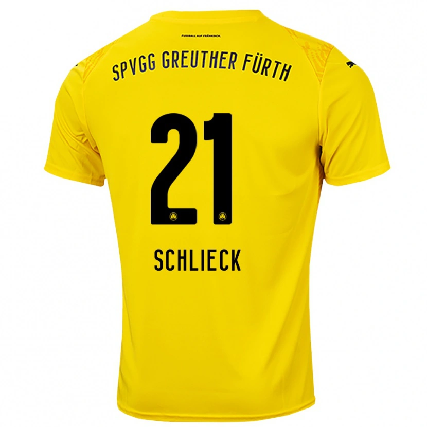 Danxen Damen Timo Schlieck #21 Trikot Gelb Schwarz Torwarttrikot 2025/26 Schweiz