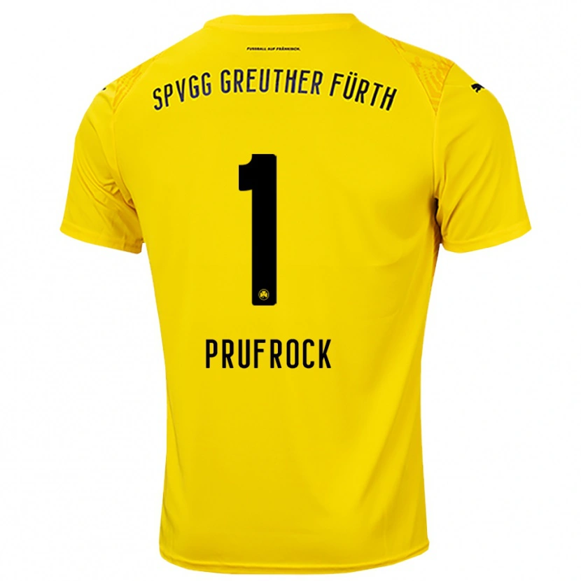 Danxen Damen Silas Prüfrock #1 Trikot Gelb Schwarz Torwarttrikot 2025/26 Schweiz