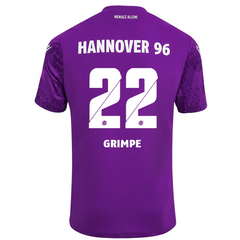 Danxen Damen Luca-Joel Grimpe #22 Trikot Lila Weiß Torwarttrikot 2025/26 Schweiz