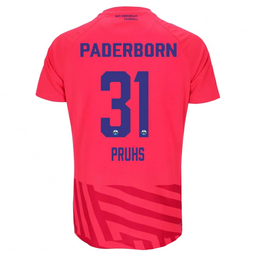 Danxen Damen Florian Pruhs #31 Trikot Rot Schwarz Torwarttrikot 2025/26 Schweiz