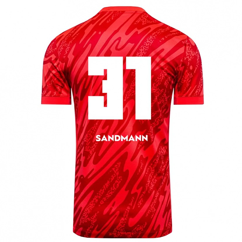 Danxen Damen Amanda Sandmann #31 Trikot Rot Weiß Torwarttrikot 2025/26 Schweiz