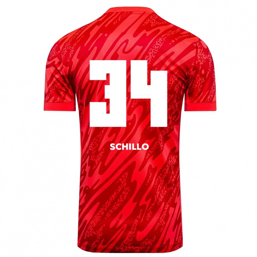 Danxen Damen Hannah Schillo #34 Trikot Rot Weiß Torwarttrikot 2025/26 Schweiz