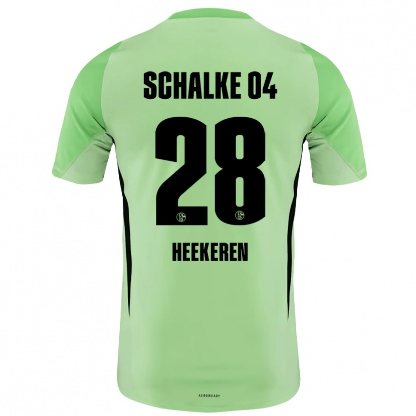Danxen Damen Justin Heekeren #28 Trikot Hellgrün Schwarz Torwarttrikot 2025/26 Schweiz