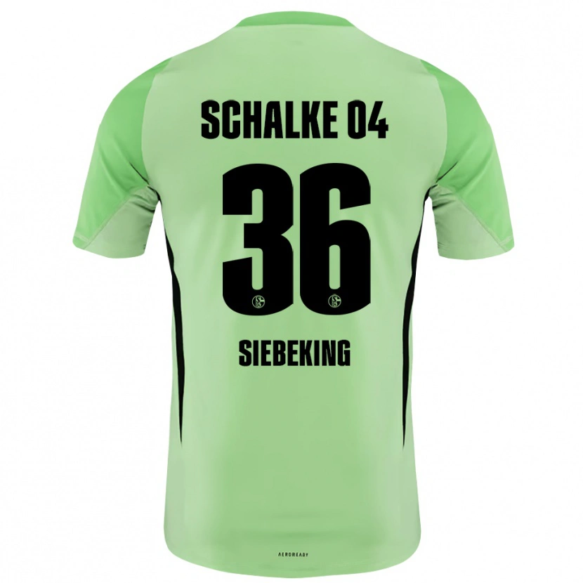 Danxen Damen Johannes Siebeking #36 Trikot Hellgrün Schwarz Torwarttrikot 2025/26 Schweiz