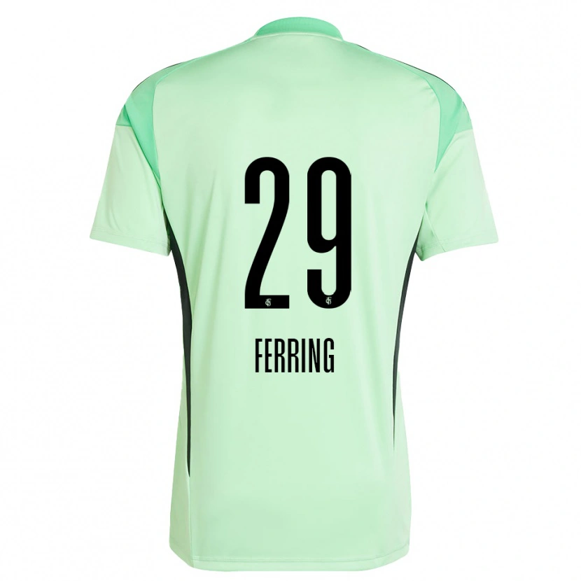 Danxen Damen Johannes Ferring #29 Trikot Hellgrün Schwarz Torwarttrikot 2025/26 Schweiz