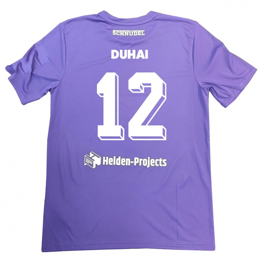 Danxen Damen Konstantin Duhai #12 Trikot Lila Weiß Torwarttrikot 2025/26 Schweiz