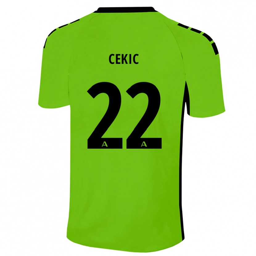 Danxen Damen Adnan Cekic #22 Trikot Grasgrün Schwarz Torwarttrikot 2025/26 Schweiz