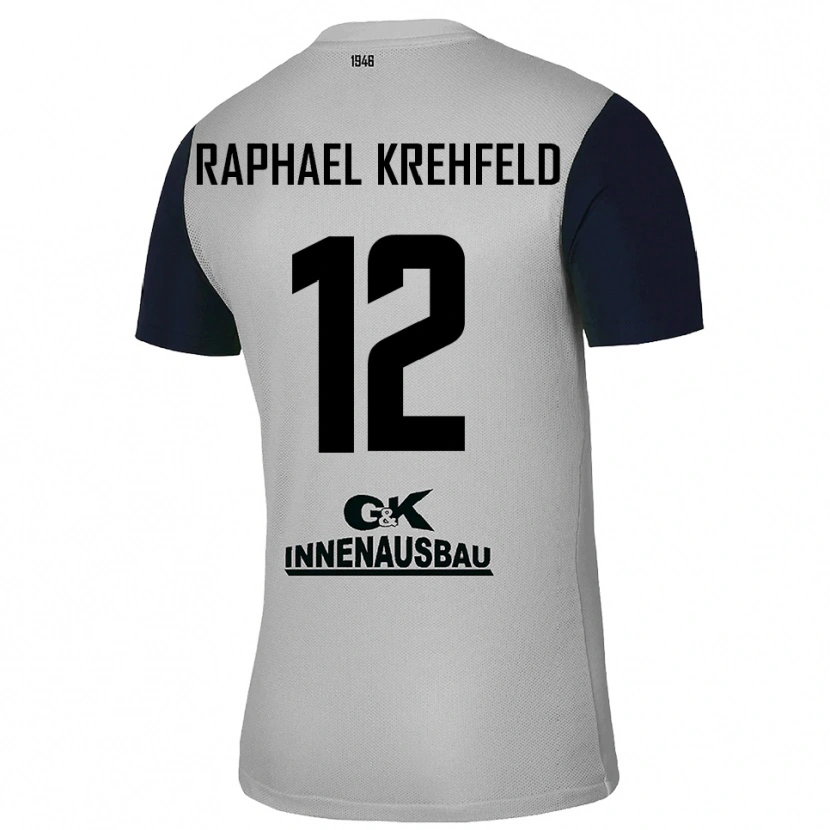 Danxen Damen Luca Raphael Krehfeld #12 Trikot Grau Schwarz Torwarttrikot 2025/26 Schweiz