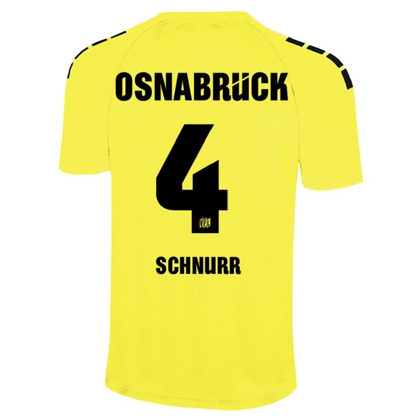 Danxen Damen Maxim Schnurr #4 Trikot Gelb Schwarz Torwarttrikot 2025/26 Schweiz
