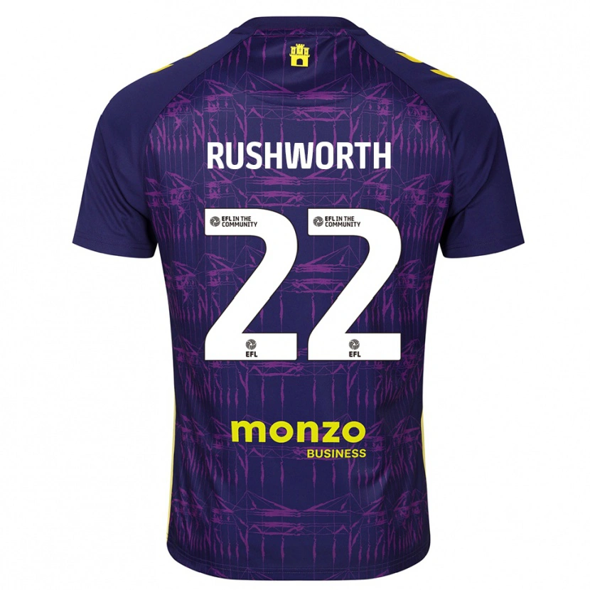 Danxen Damen Carl Rushworth #22 Trikot Violett Gelb Torwarttrikot 2025/26 Schweiz
