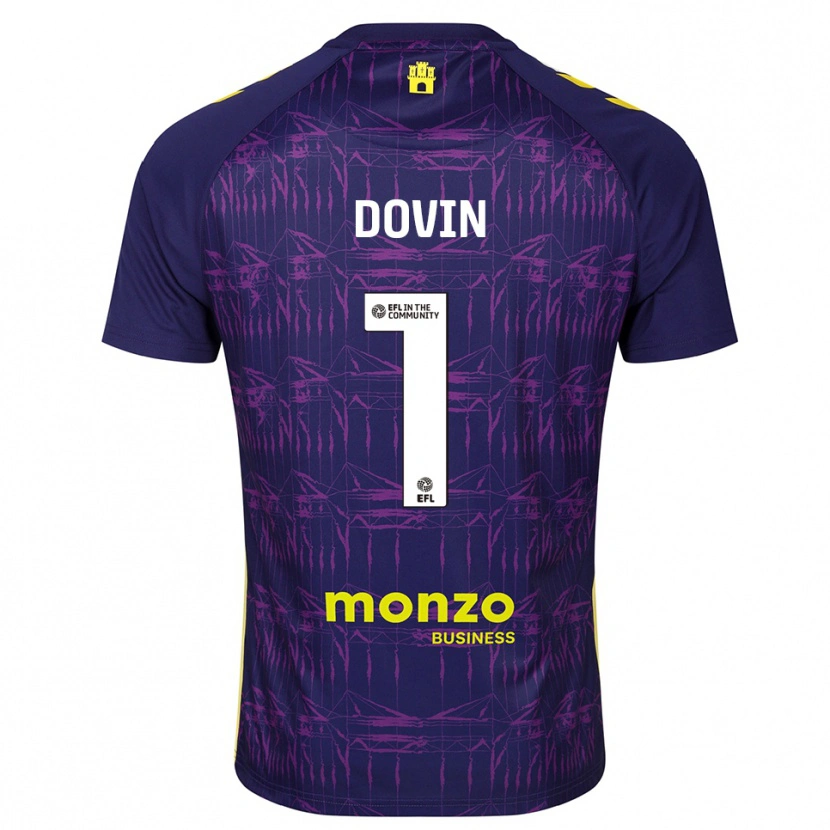 Danxen Damen Oliver Dovin #1 Trikot Violett Gelb Torwarttrikot 2025/26 Schweiz