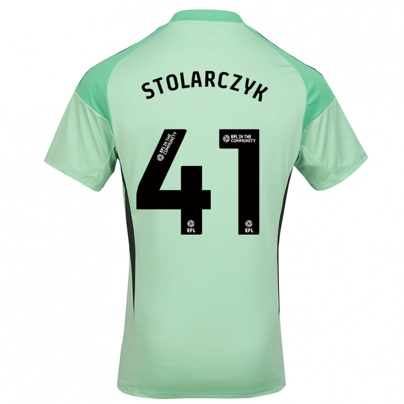Danxen Damen Jakub Stolarczyk #41 Trikot Hellgrün Schwarz Torwarttrikot 2025/26 Schweiz
