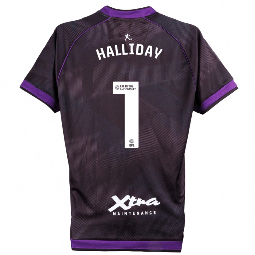 Danxen Damen Joel Halliday #1 Trikot Violett Weiß Torwarttrikot 2025/26 Schweiz