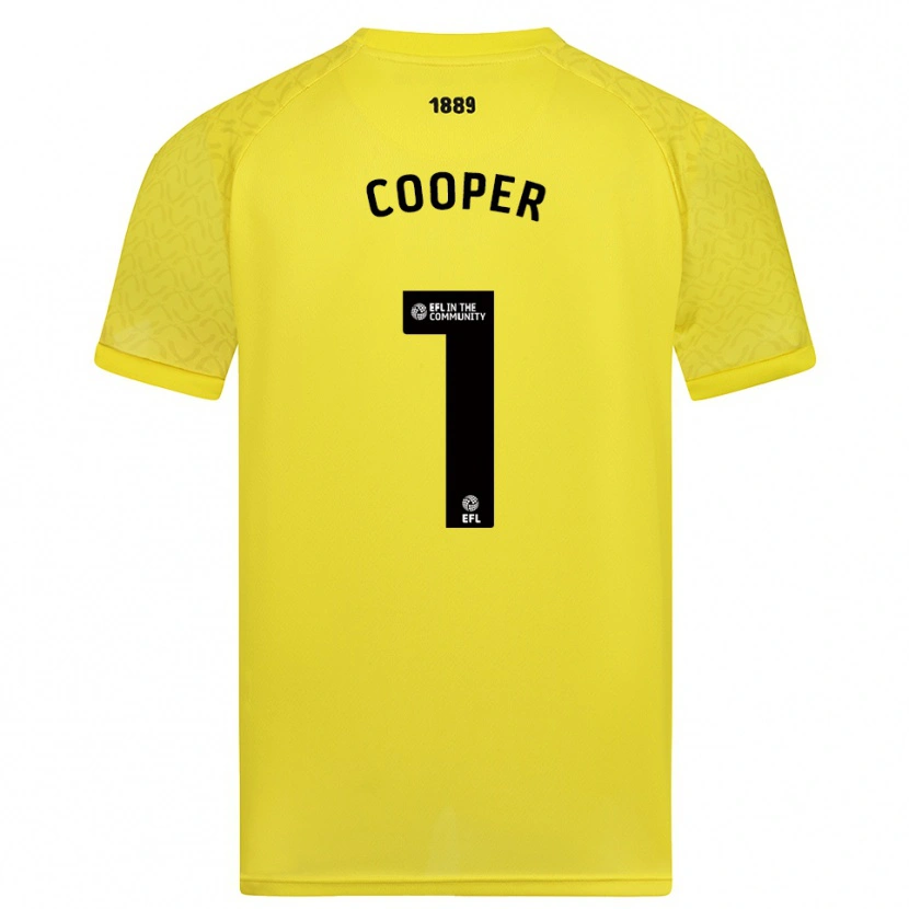 Danxen Damen Michael Cooper #1 Trikot Gelb Schwarz Torwarttrikot 2025/26 Schweiz