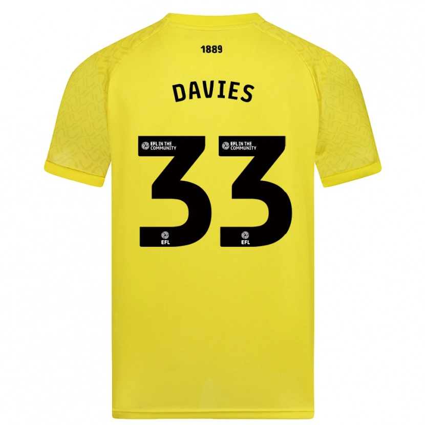 Danxen Damen Bethan Davies #33 Trikot Gelb Schwarz Torwarttrikot 2025/26 Schweiz