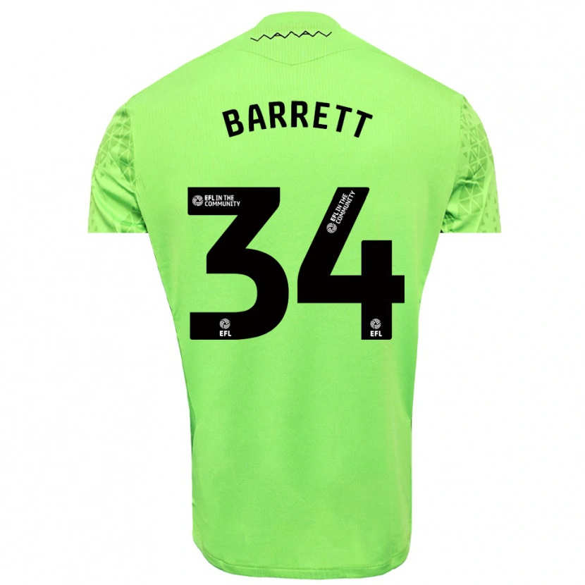 Danxen Damen Killian Barrett #34 Trikot Limettengrün Schwarz Torwarttrikot 2025/26 Schweiz
