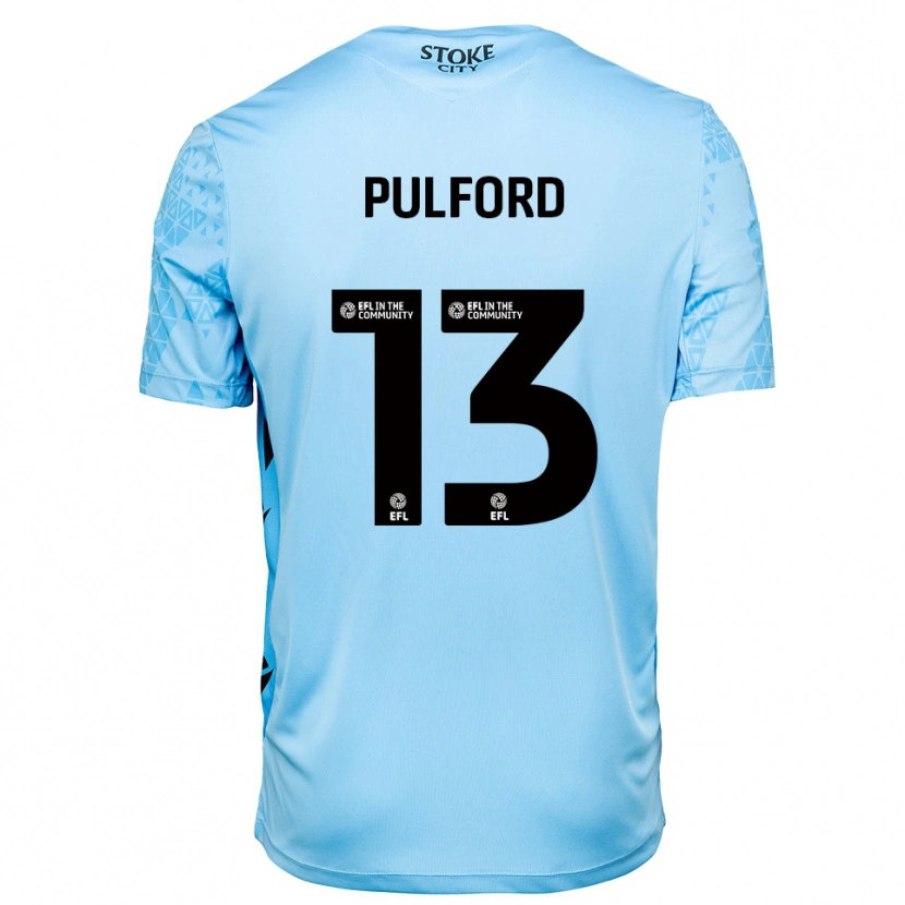Danxen Damen Lucas Pulford #13 Trikot Himmelblau Schwarz Torwarttrikot 2025/26 Schweiz